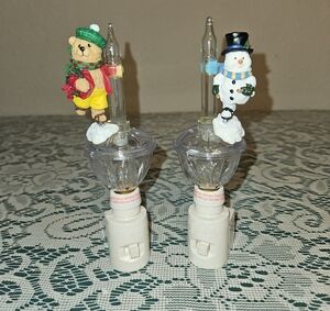 Vintage Christmas-Themed Bubble Night LIghts